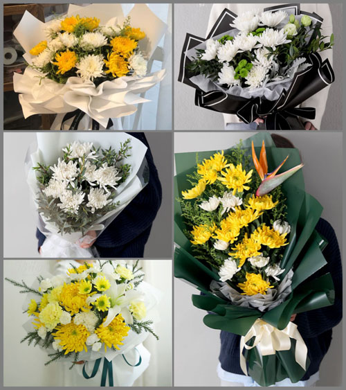广东揭阳市揭西县五经富镇白事花束代送